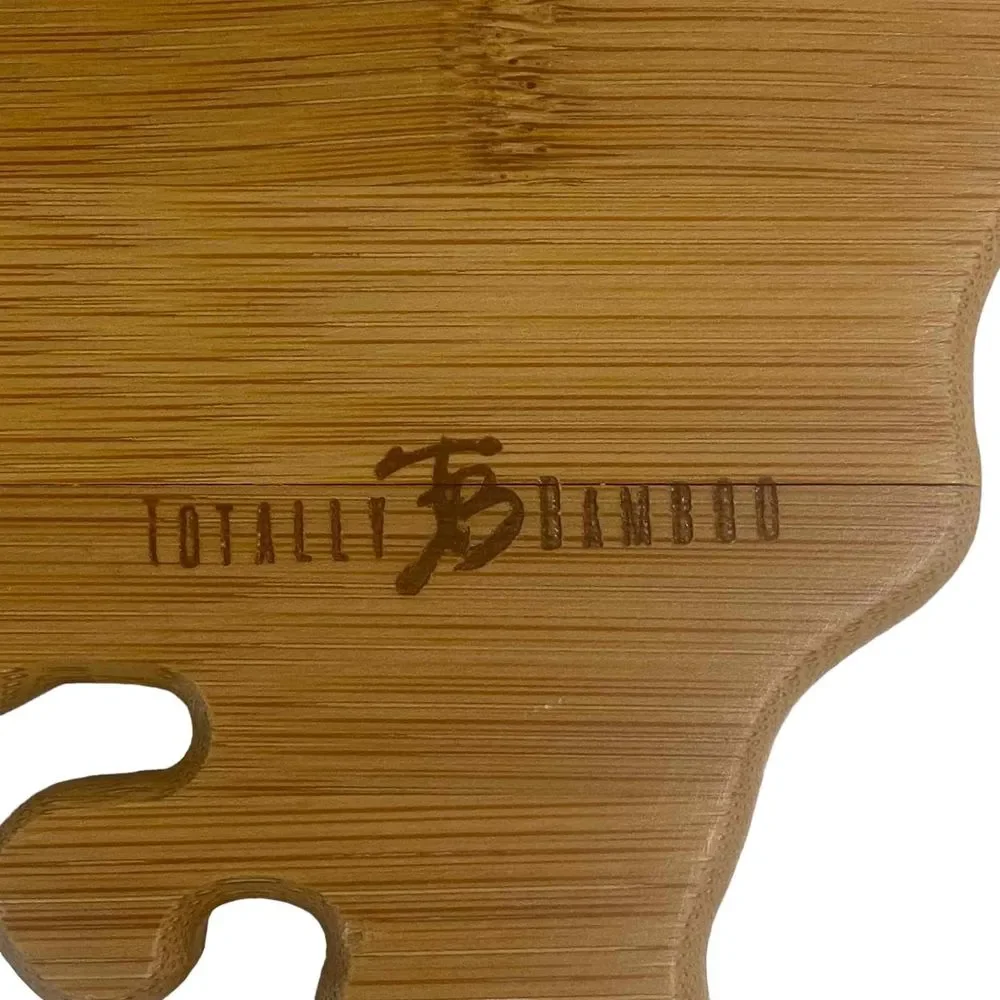 NWT Totally Bamboo Bamboo State Shaped Cutting & Serving‎ Board South Carolina